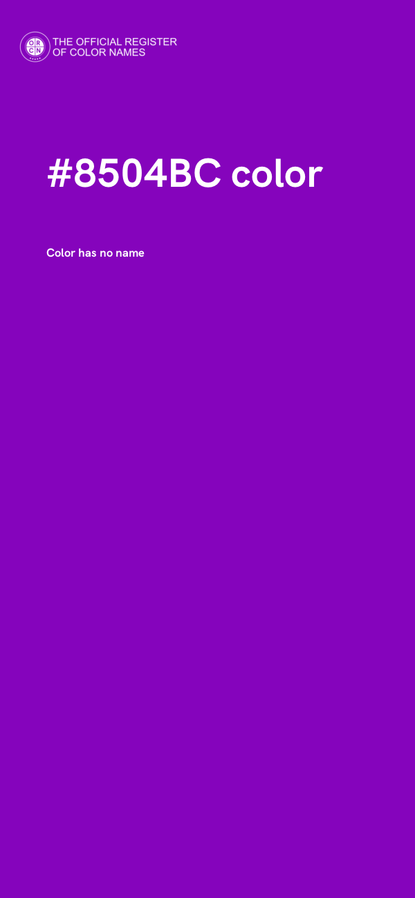 #8504BC color image
