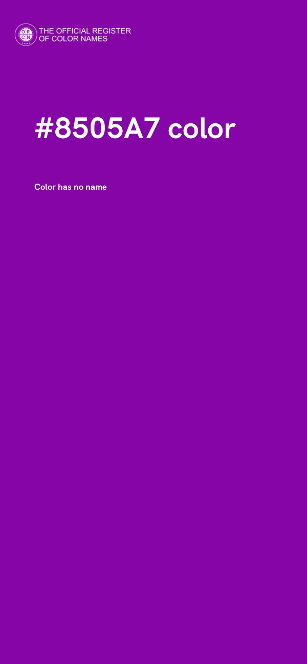 #8505A7 color image