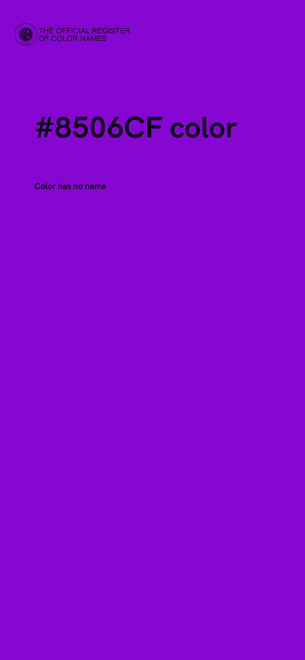 #8506CF color image