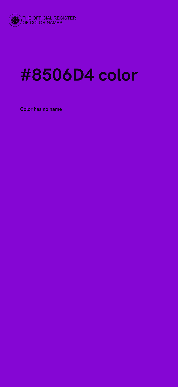 #8506D4 color image