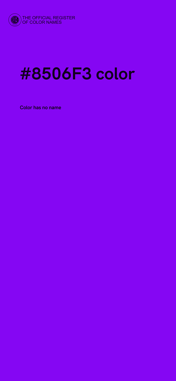 #8506F3 color image