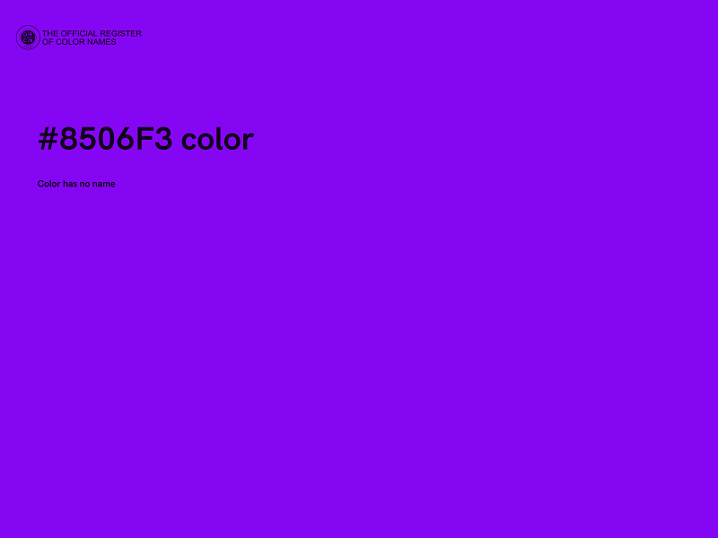 #8506F3 color image