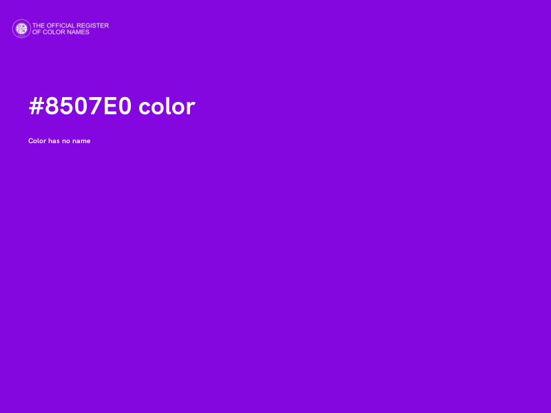 #8507E0 color image