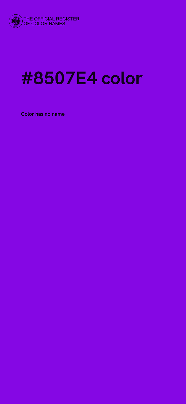 #8507E4 color image