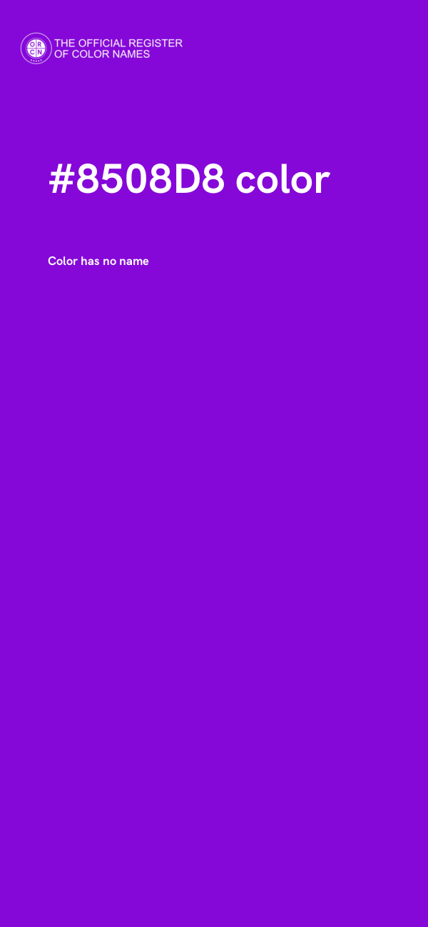 #8508D8 color image