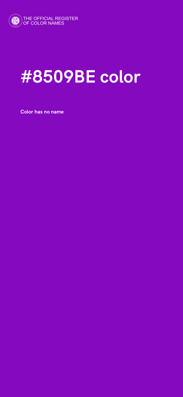 #8509BE color image