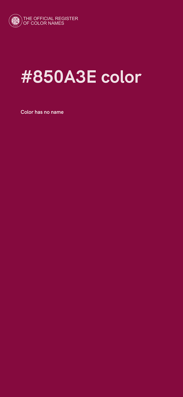 #850A3E color image