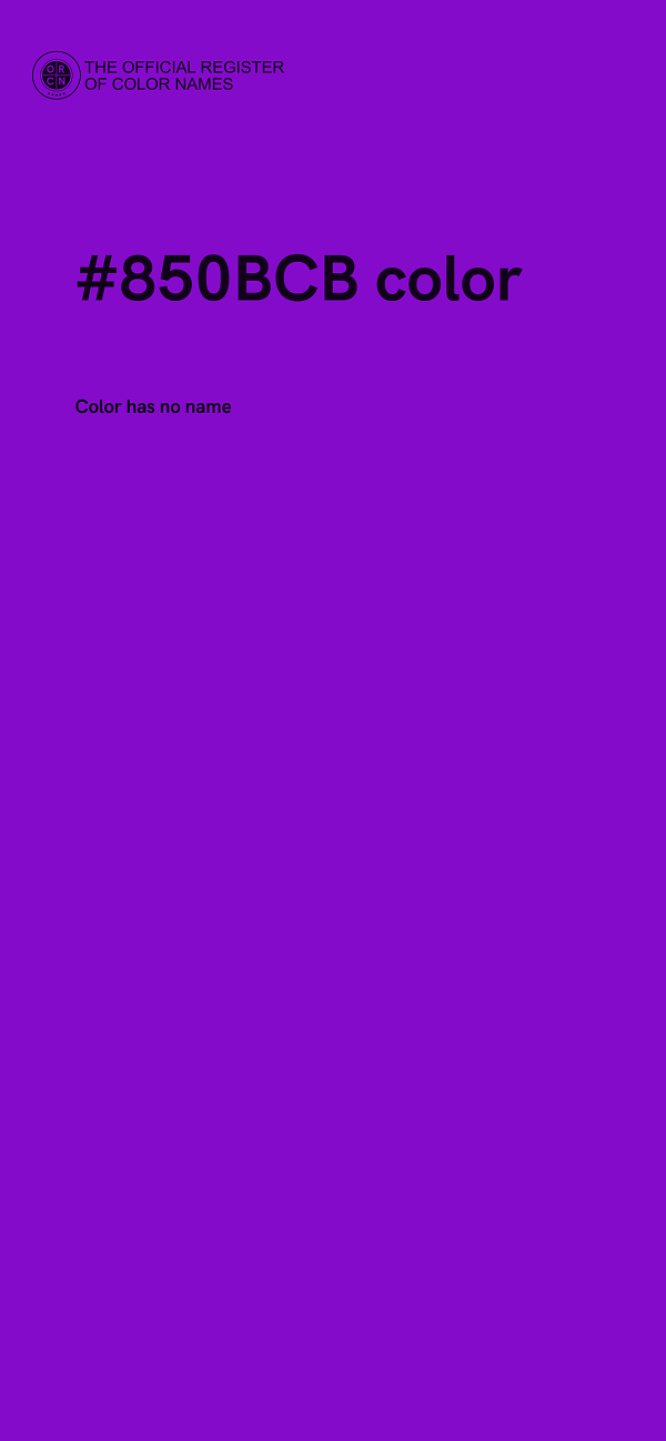 #850BCB color image