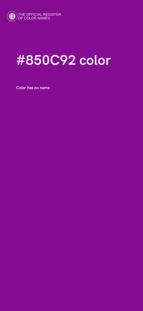 #850C92 color image
