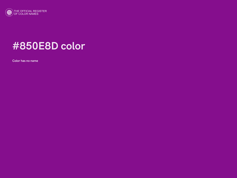 #850E8D color image