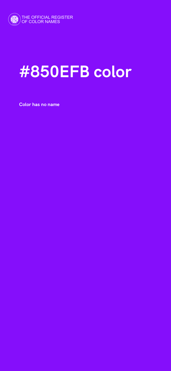 #850EFB color image