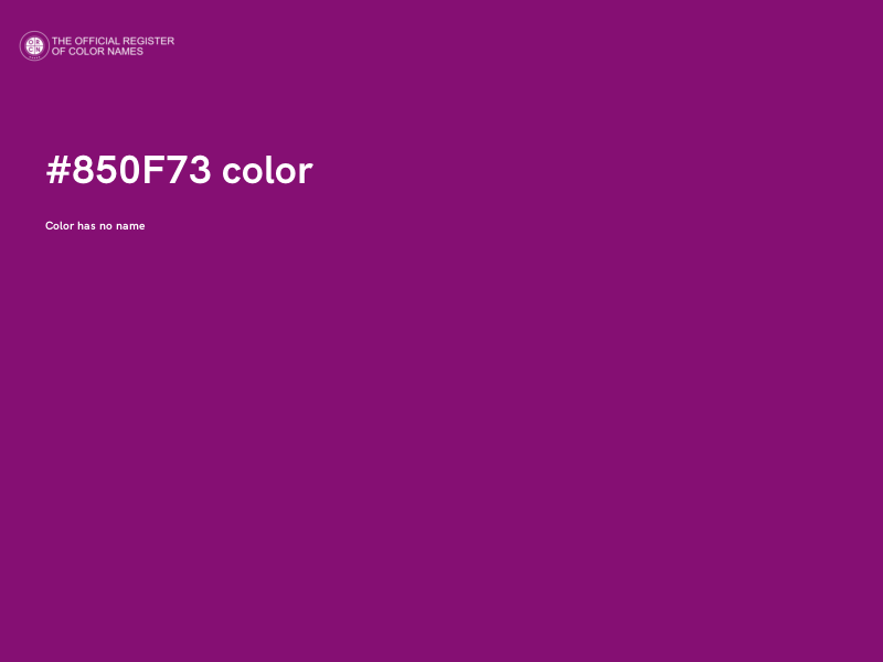 #850F73 color image