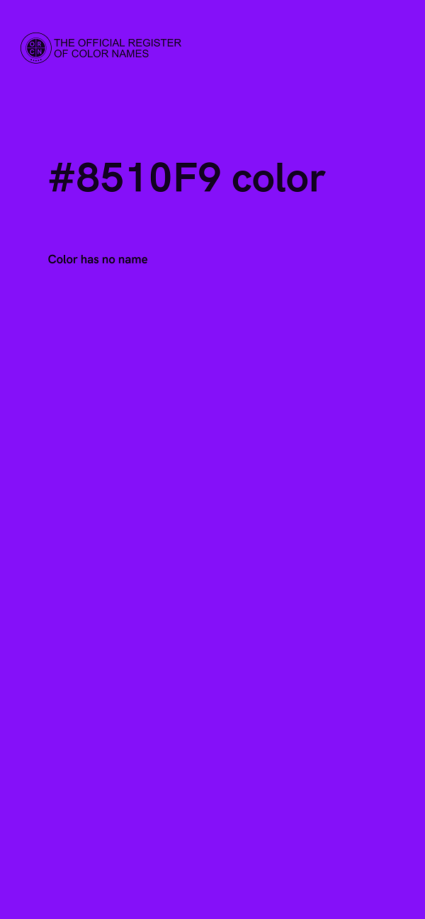 #8510F9 color image