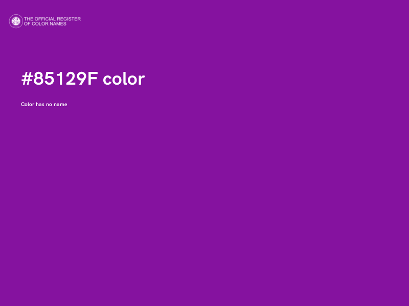 #85129F color image