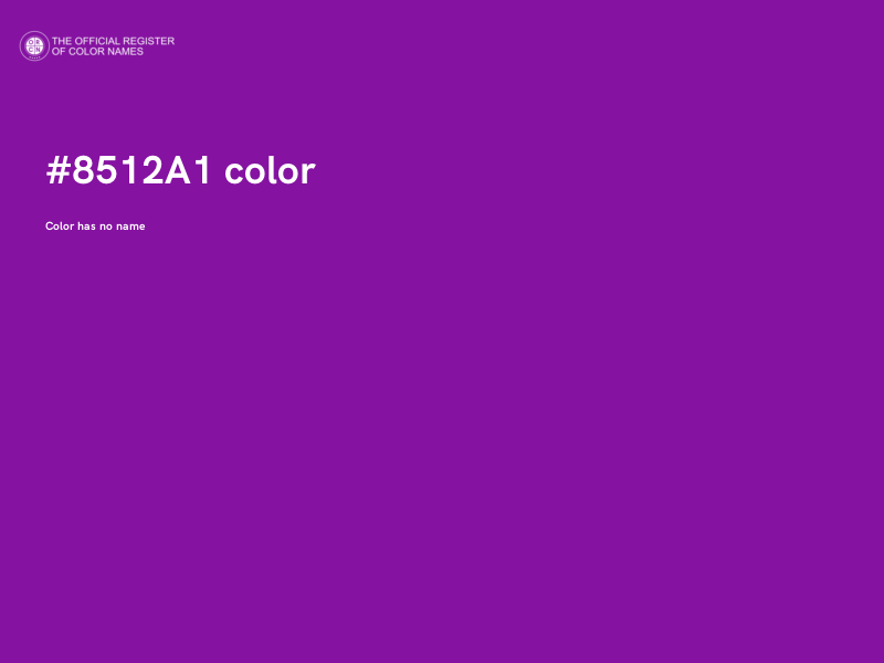 #8512A1 color image