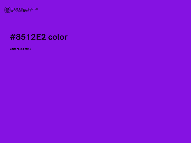 #8512E2 color image