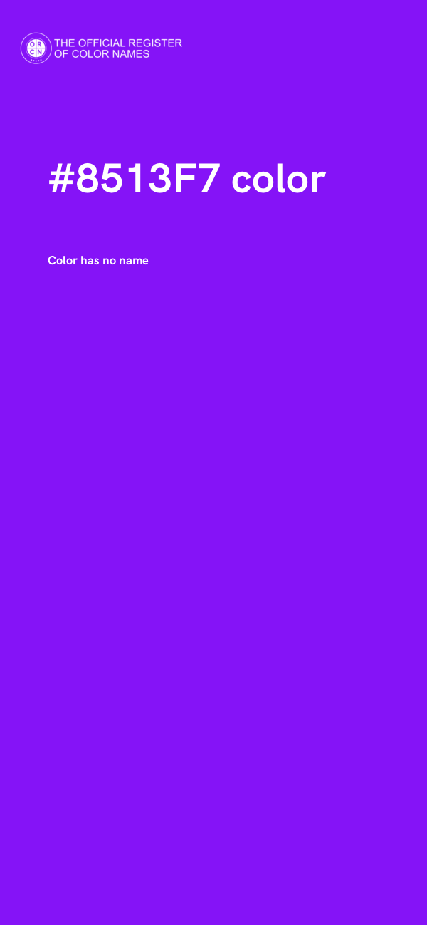 #8513F7 color image