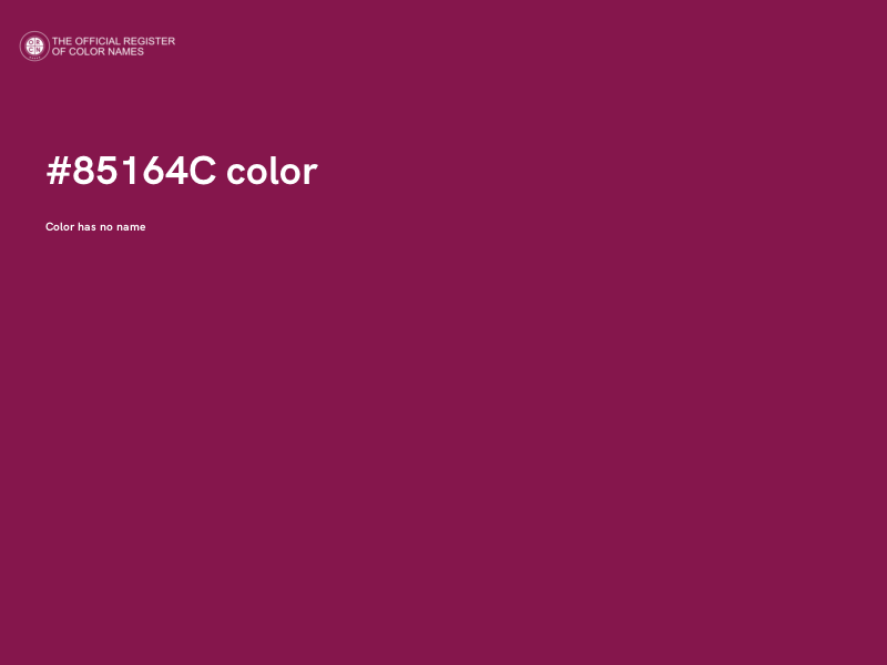 #85164C color image