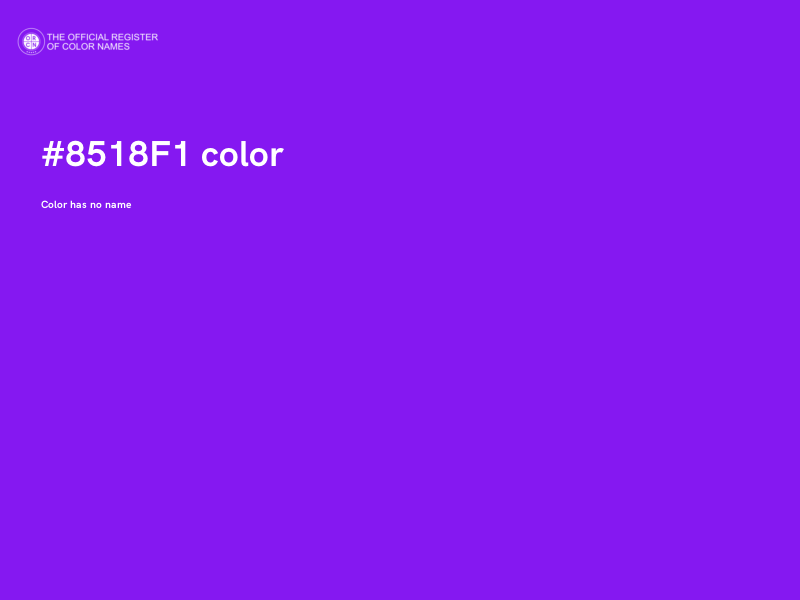 #8518F1 color image