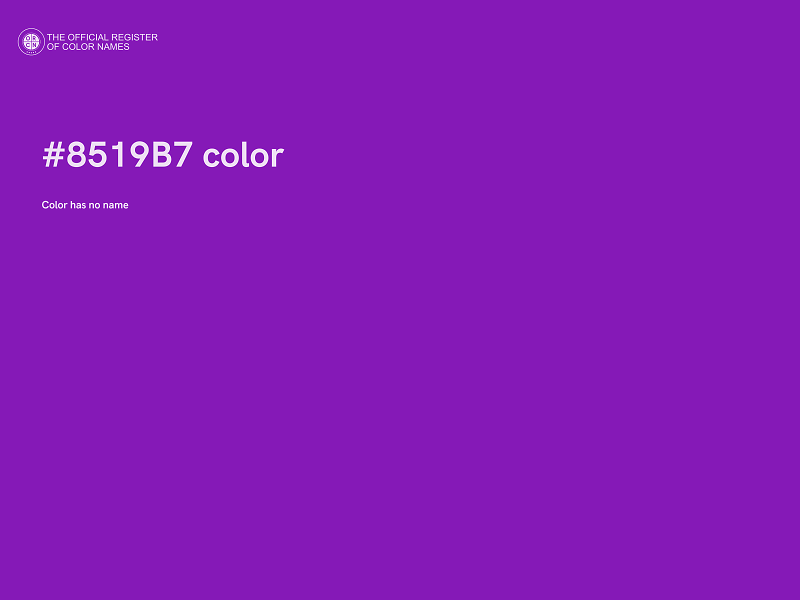 #8519B7 color image