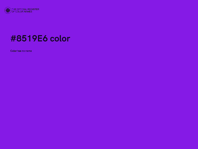 #8519E6 color image