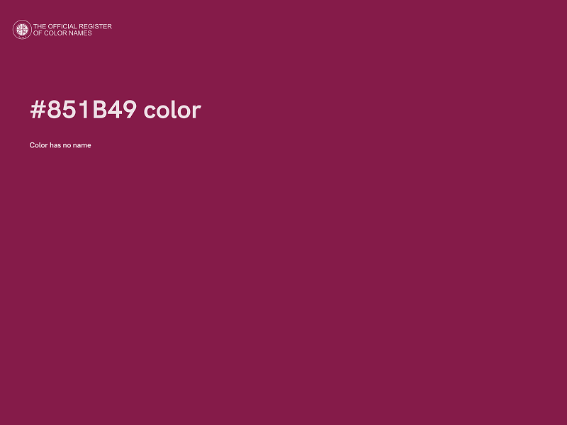 #851B49 color image