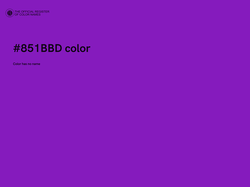 #851BBD color image