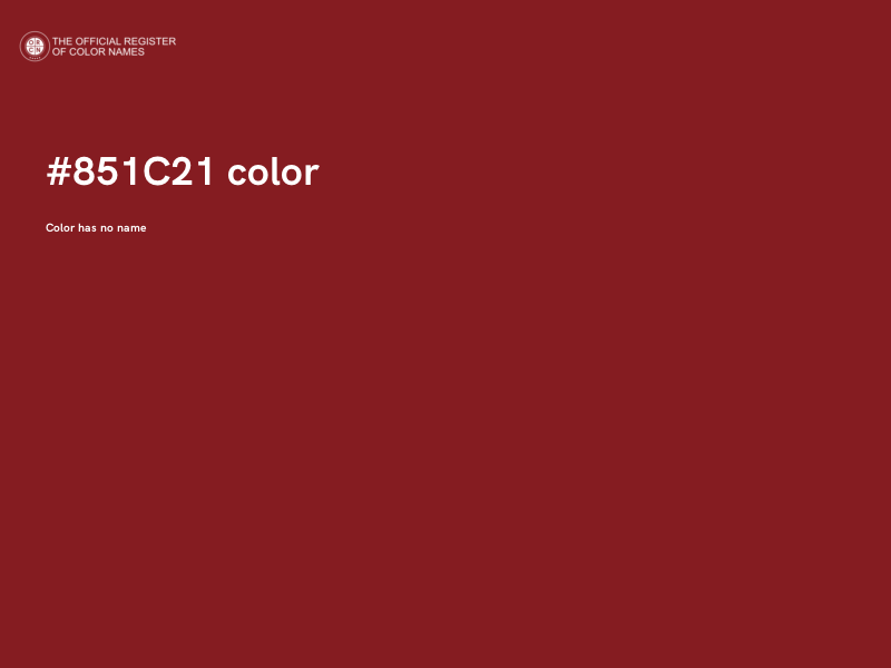 #851C21 color image