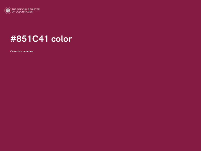 #851C41 color image