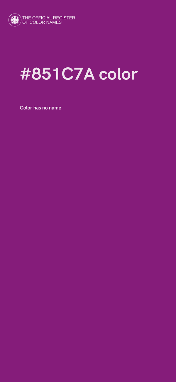 #851C7A color image