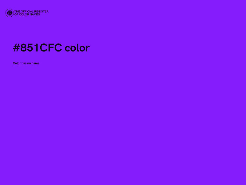 #851CFC color image