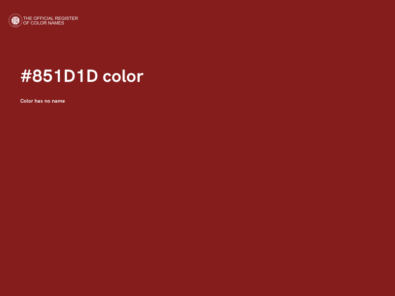 #851D1D color image