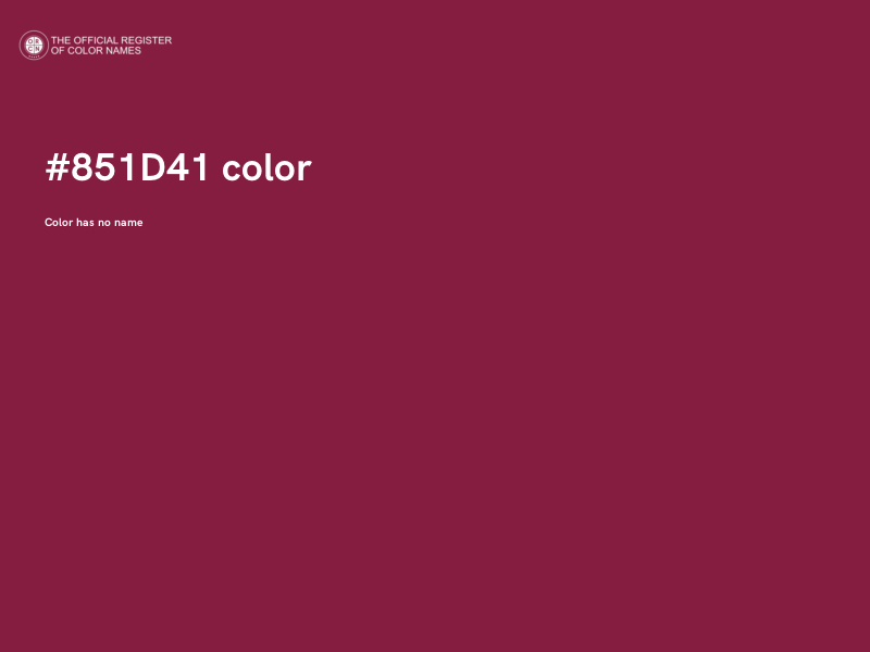 #851D41 color image