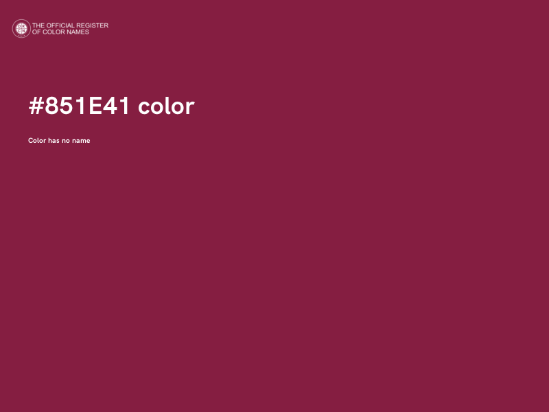 #851E41 color image