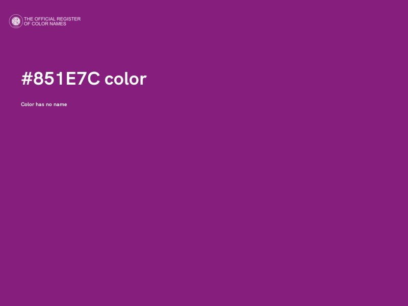 #851E7C color image