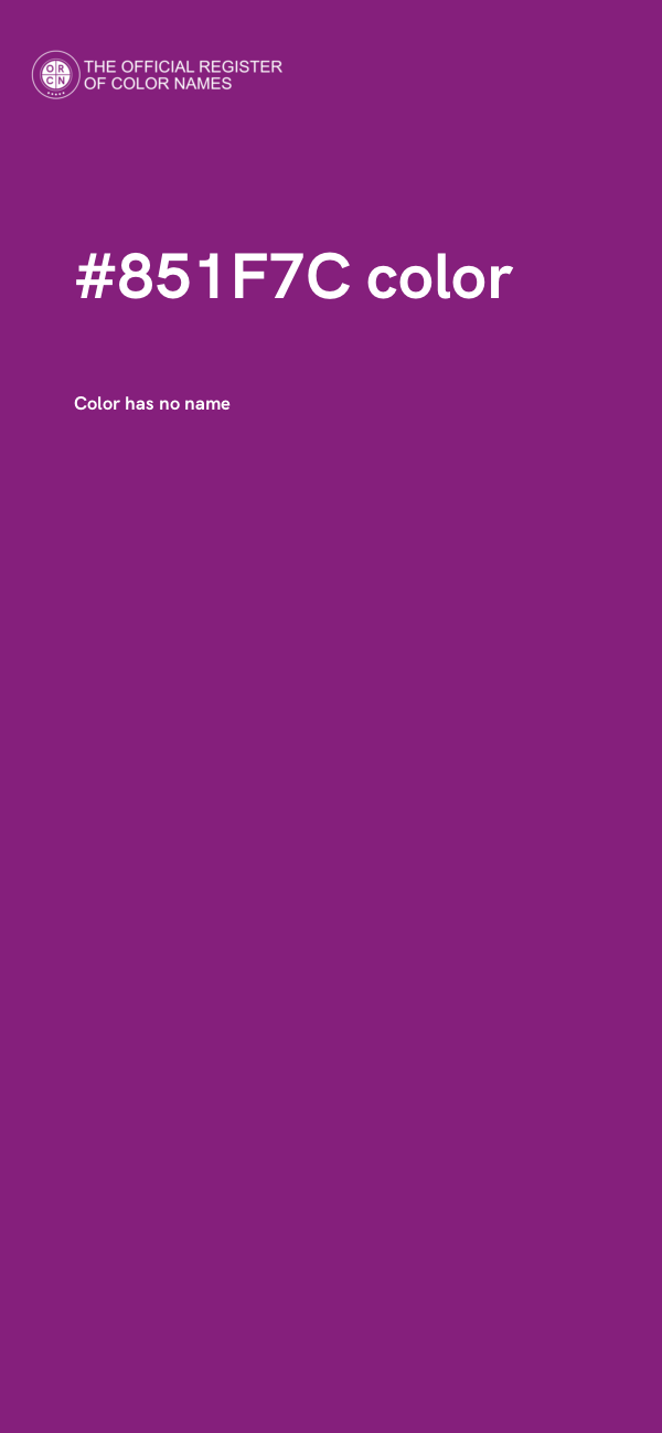#851F7C color image