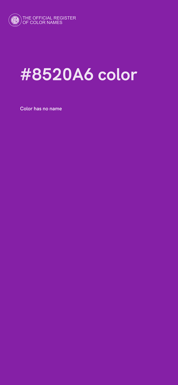 #8520A6 color image