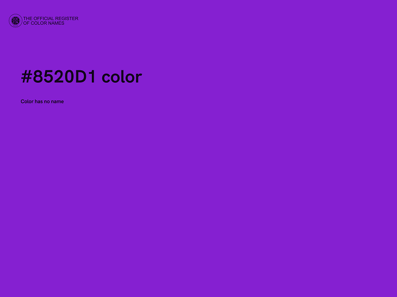 #8520D1 color image