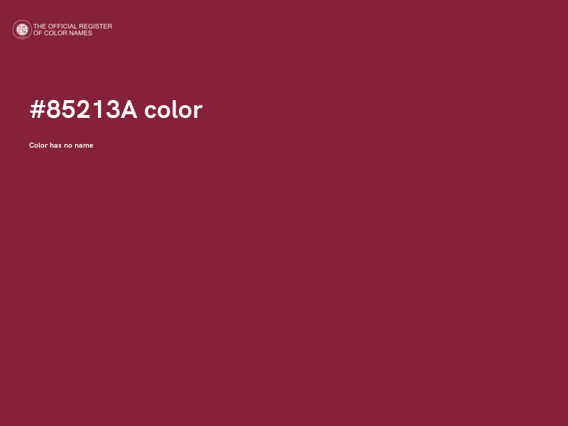#85213A color image