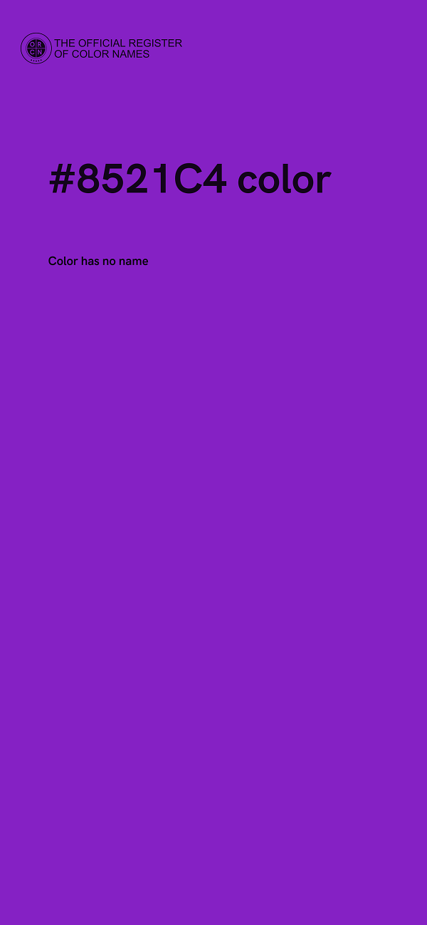 #8521C4 color image