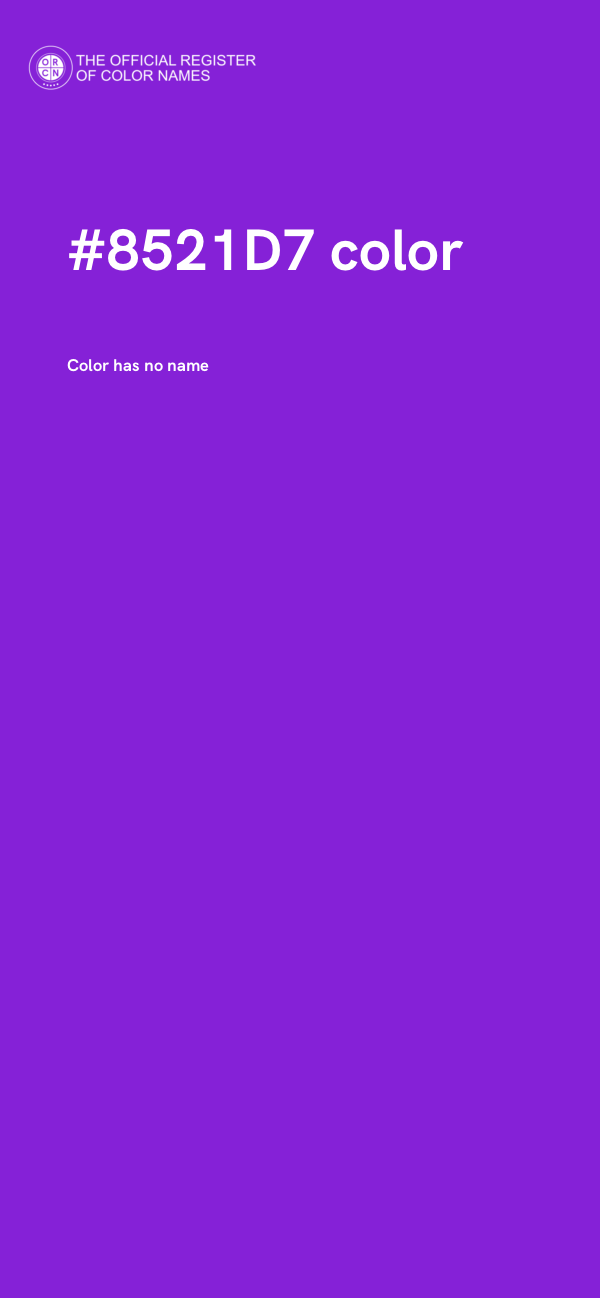 #8521D7 color image