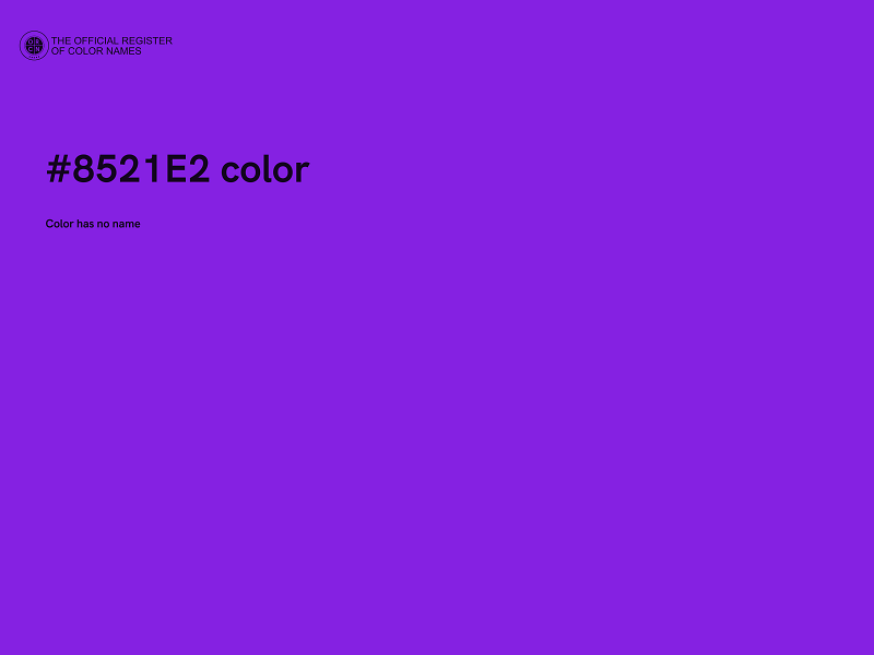 #8521E2 color image