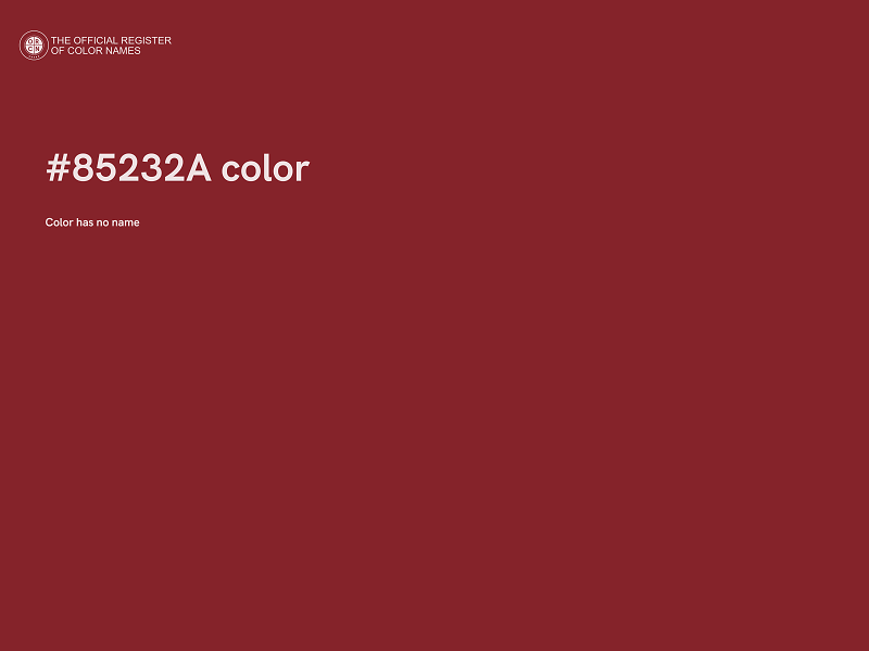 #85232A color image