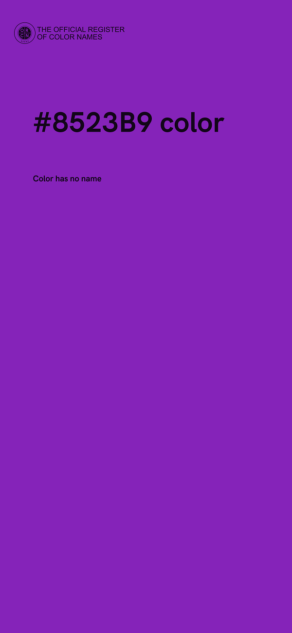 #8523B9 color image