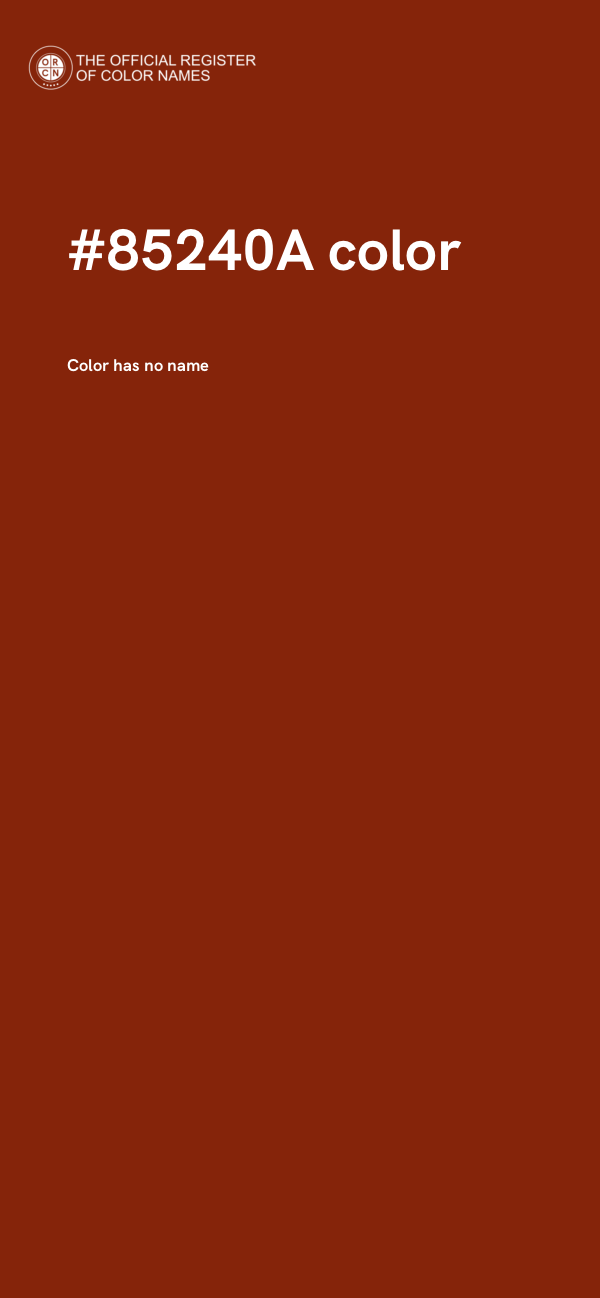 #85240A color image
