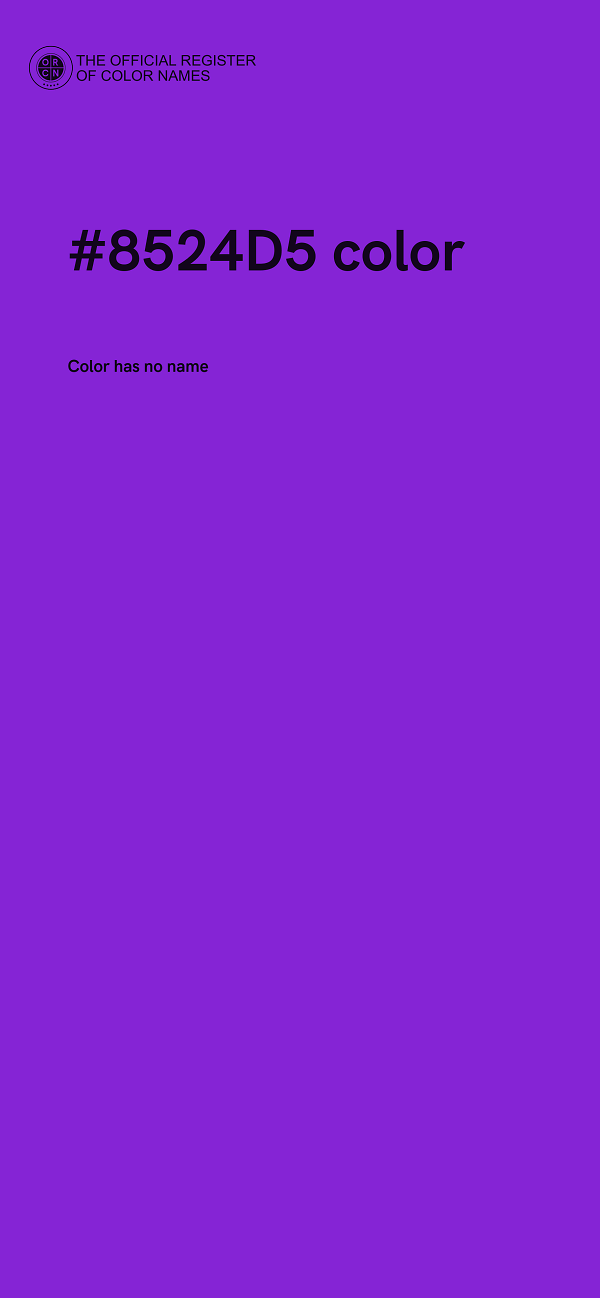 #8524D5 color image