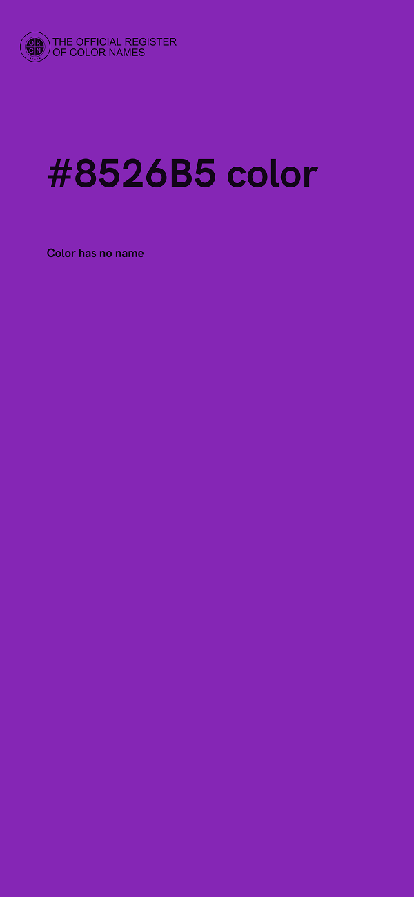 #8526B5 color image