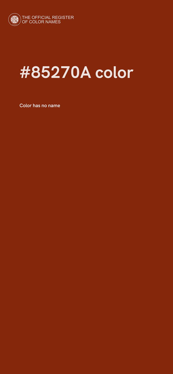 #85270A color image