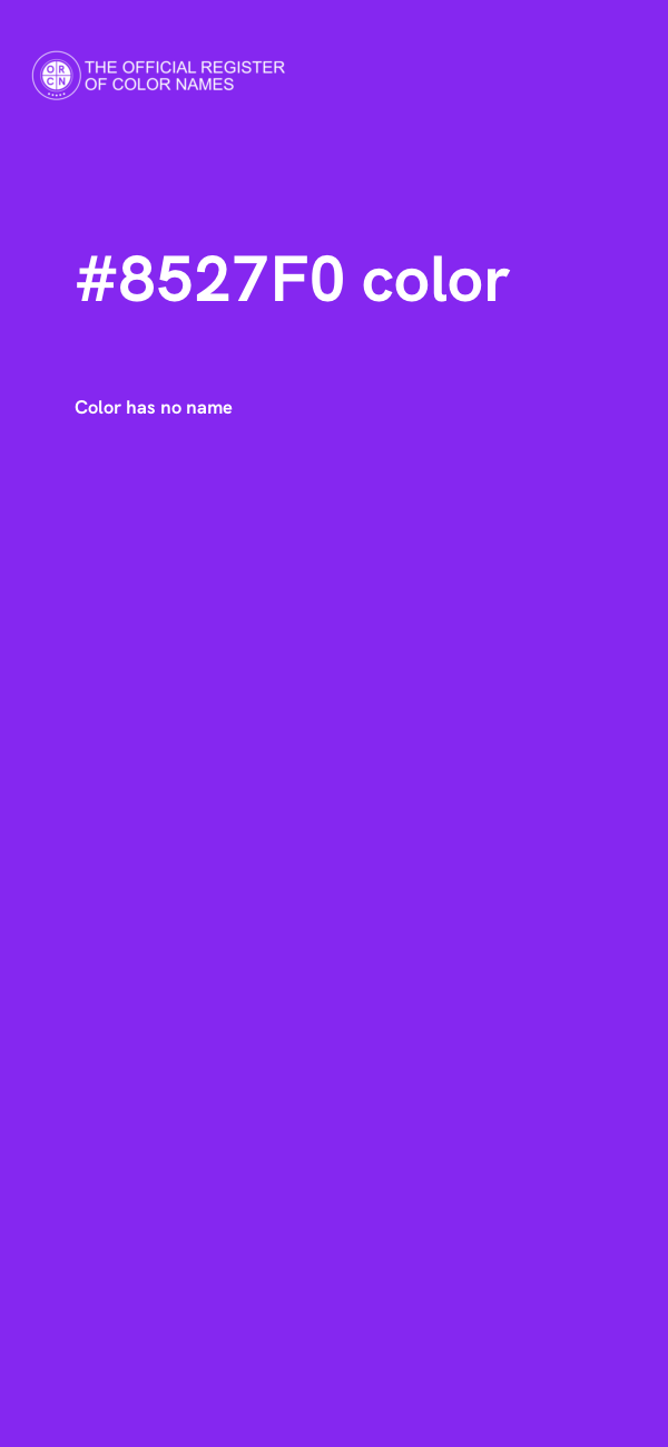 #8527F0 color image