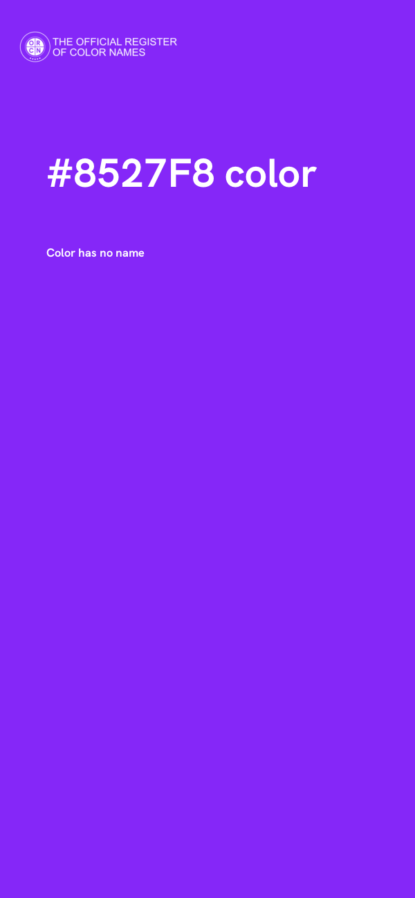 #8527F8 color image